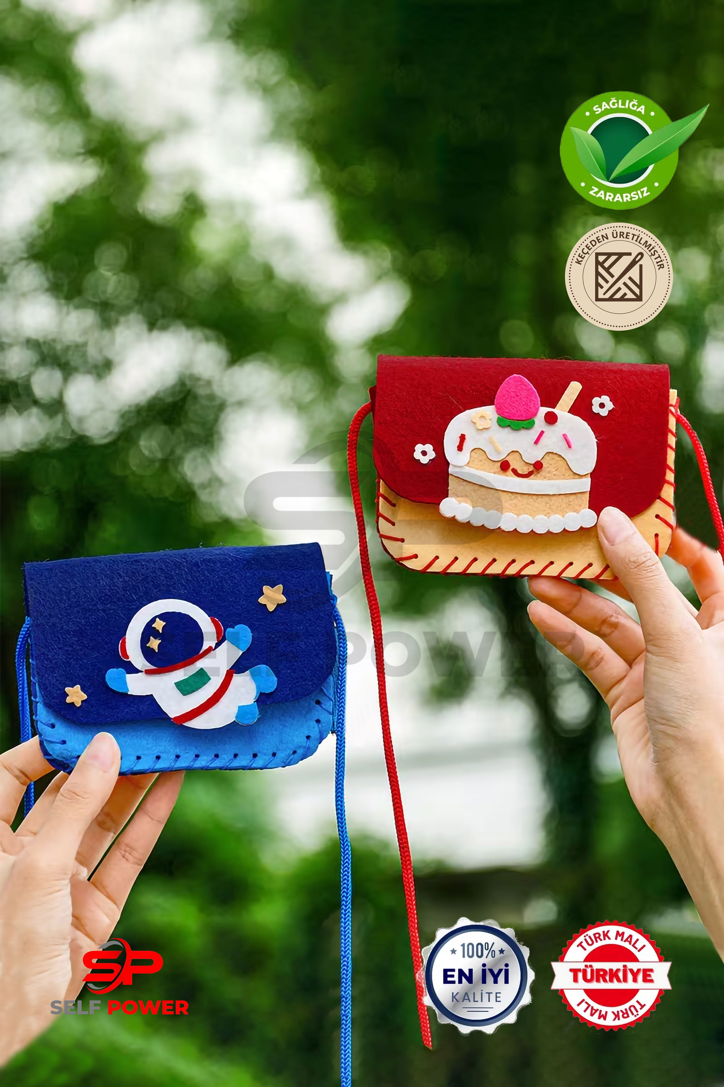 4 Adet Keçe'den üretilmiş Eğitici Fiğürlü Şık Motor beceri gelişimi çanta dikiş Kiti ip iğne dahil