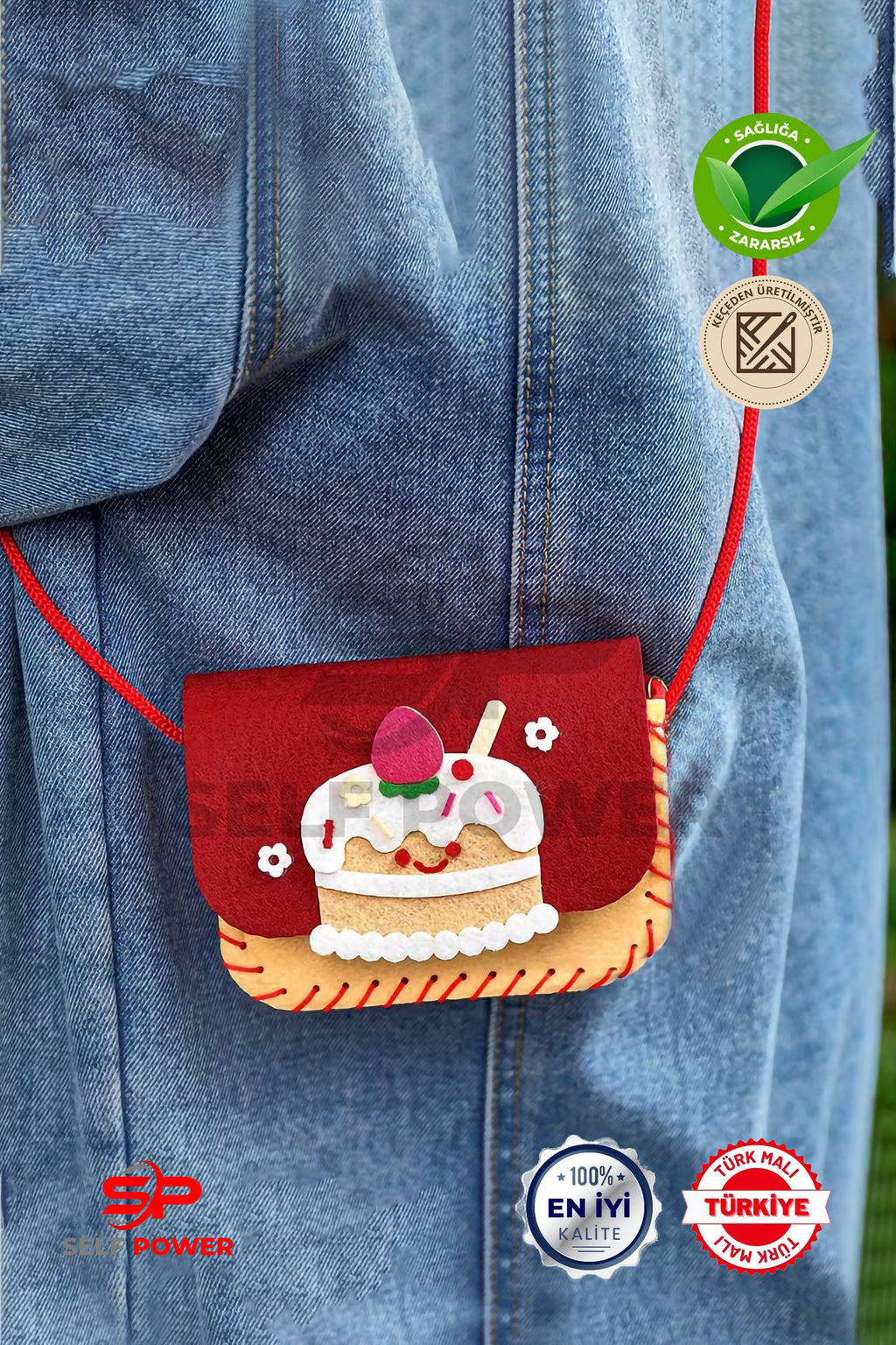 4 Adet Keçe'den üretilmiş Eğitici Fiğürlü Şık Motor beceri gelişimi çanta dikiş Kiti ip iğne dahil