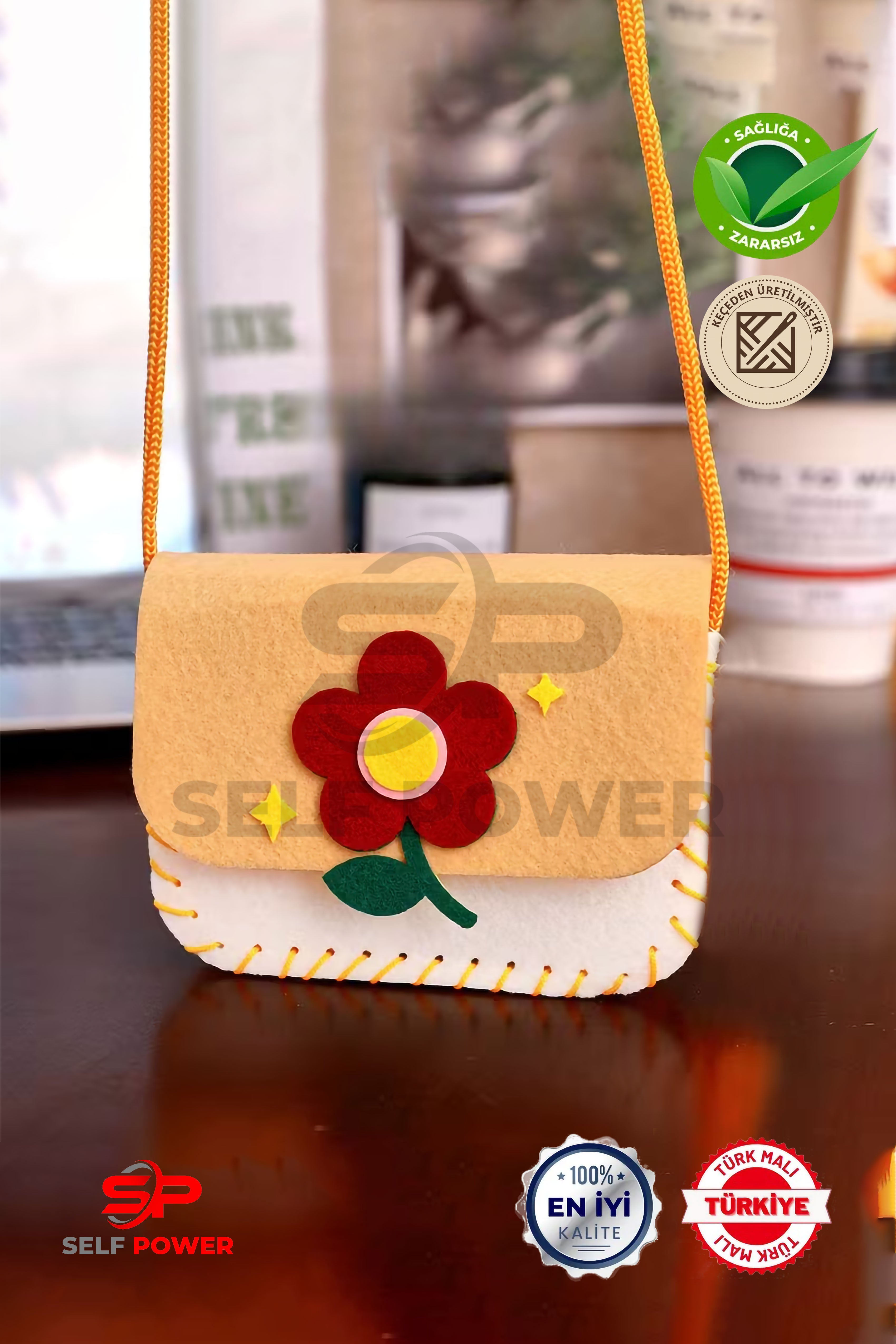 4 Adet Keçe'den üretilmiş Eğitici Fiğürlü Şık Motor beceri gelişimi çanta dikiş Kiti ip iğne dahil